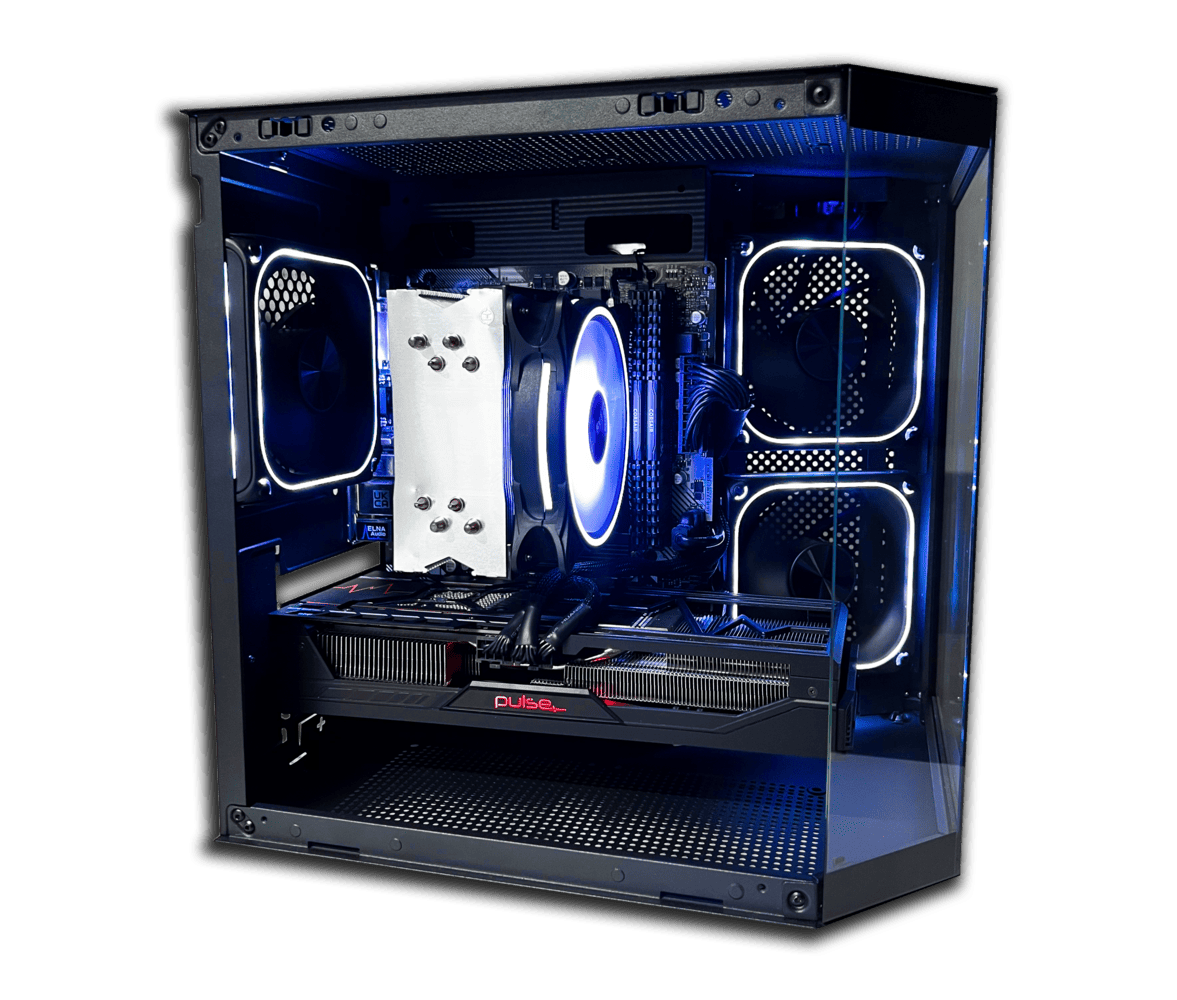 Calculator Gaming BLAZE Black – AMD Ryzen 5 5500 Turbo 4.2 GHz, 32 GB DDR4, SSD M2 + HDD 500 GB, Placa Video AMD / nVidia - PC Era