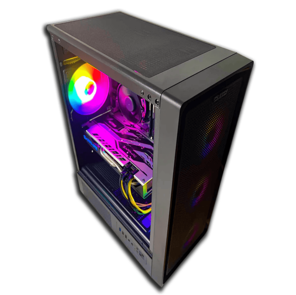 Calculator Gaming Ember - Intel Xeon 1231 V3 ( i7 - 4770 ), 16 GB DDR3, 128 GB SSD + Hard Disk 500 GB, AMD RX 570 4 GB - PC Era