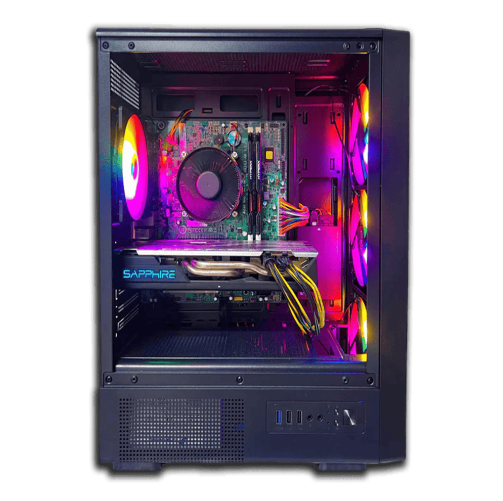 Calculator Gaming Ember - Intel Xeon 1231 V3 ( i7 - 4770 ), 16 GB DDR3, 128 GB SSD + Hard Disk 500 GB, AMD RX 570 4 GB - PC Era
