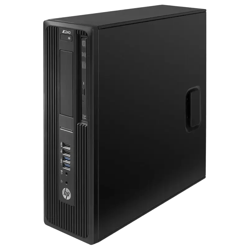 Workstation HP Z240 SFF, Intel Kaby Lake Xeon E3 - 1245 V6 (echivalent i7 7700), 16GB DDR4, SSD NVME 256GB + HDD 500GB, DVD - RW - PCEra