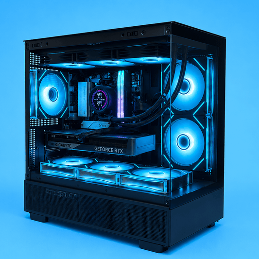 Calculator Gaming APEX – AMD Ryzen 5 9600X, 32GB DDR5, 1TB SSD + 1TB HDD, Placa Video AMD / nVidia 8GB - PC Era