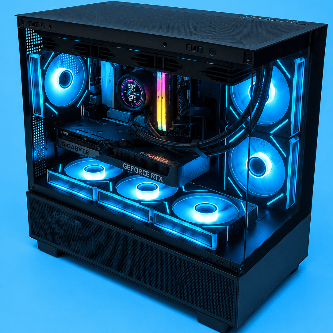 Calculator Gaming APEX – AMD Ryzen 5 9600X, 32GB DDR5, 1TB SSD + 1TB HDD, Placa Video AMD / nVidia 8GB - PC Era