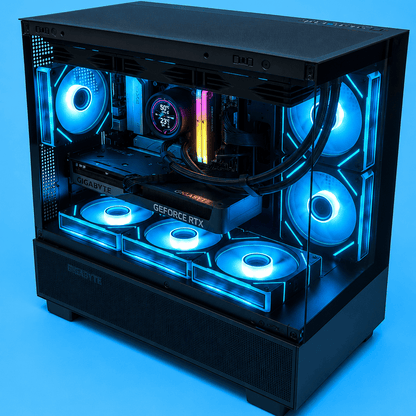 Calculator Gaming APEX – AMD Ryzen 5 9600X, 32GB DDR5, 1TB SSD + 1TB HDD, Placa Video AMD / nVidia 8GB - PC Era