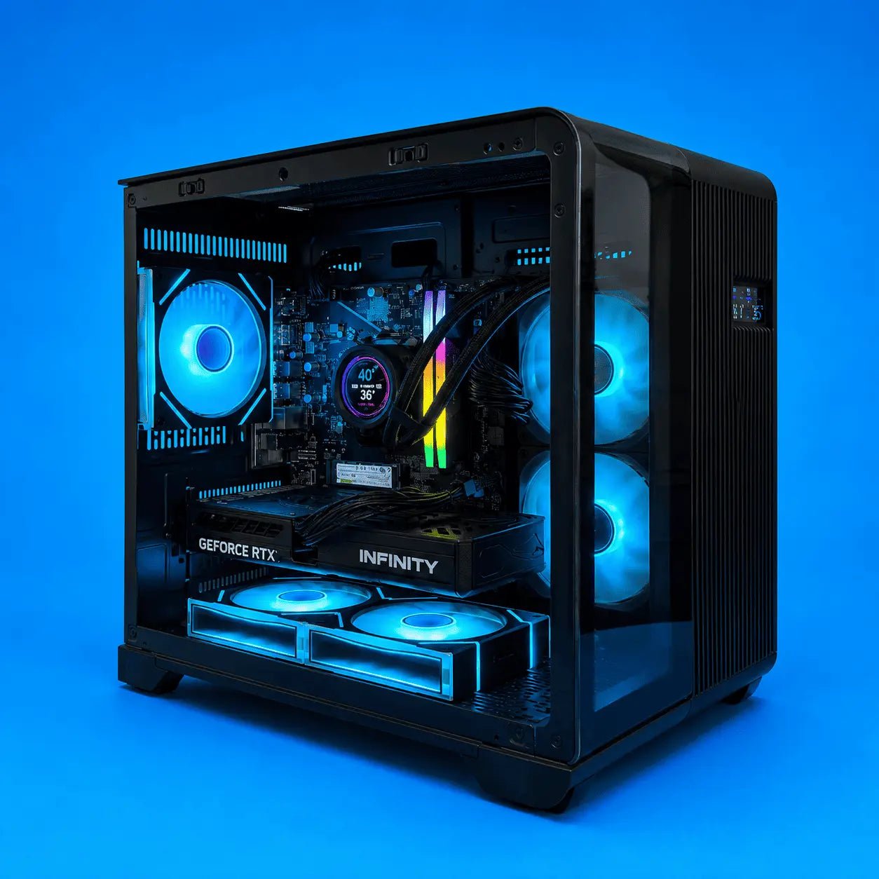 Calculator Gaming APEX – AMD Ryzen 5 9600X, 32GB DDR5, 1TB SSD + 1TB HDD, Placa Video AMD / nVidia 8GB - PC Era