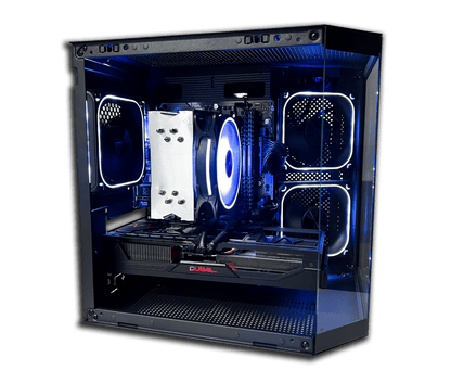 Calculator Gaming BLAZE Black – AMD Ryzen 5 5500 Turbo 4.2 GHz, 32 GB DDR4, SSD M2 + HDD 500 GB, Placa Video AMD / nVidia - PC Era