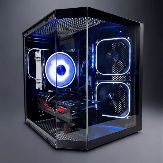 Calculator Gaming BLAZE Black – AMD Ryzen 5 5500 Turbo 4.2 GHz, 32 GB DDR4, SSD M2 + HDD 500 GB, Placa Video AMD / nVidia - PC Era