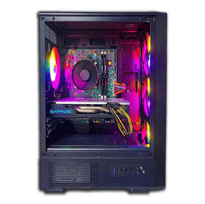 Calculator Gaming Ember - Intel Xeon 1231 V3 ( i7 - 4770 ), 16 GB DDR3, 128 GB SSD + Hard Disk 500 GB, AMD RX 570 4 GB - PC Era