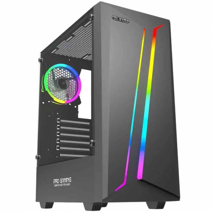 Carcasa ProGaming Scar V2, ATX, 1 Ventilator RGB, Negru - PC Era