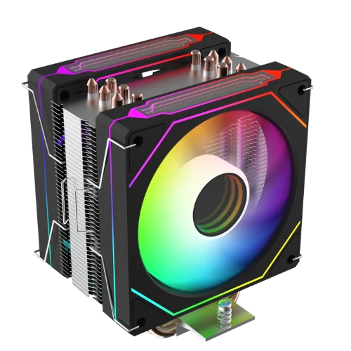 Cooler CPU ProGaming TwinStorm X6, 6 Heatpipes, 2 ventilatoare ARGB, PWM, 395W - PC Era