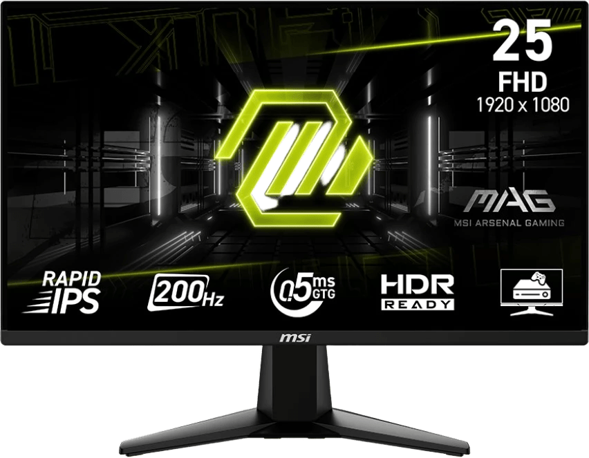Monitor Gaming 200 HZ - MSI MAG 255F E20, 24.5 Inch, Grad A+ (Refurbished) - PC Era
