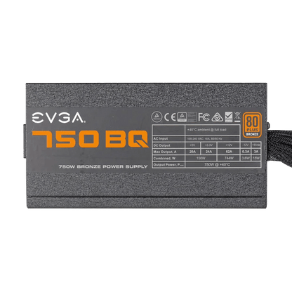 Sursa 750W EVGA BQ Modular Certificare 80+ Bronze ATX Black - PCEra